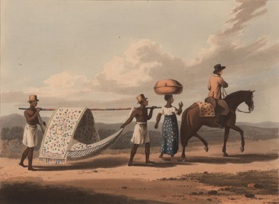 Plantator i jego żona w podróży, 1816. autorstwa Unbekannt