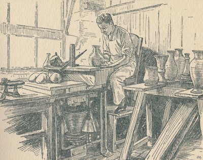 Garncarz przy pracy, 1910 autorstwa Unbekannt