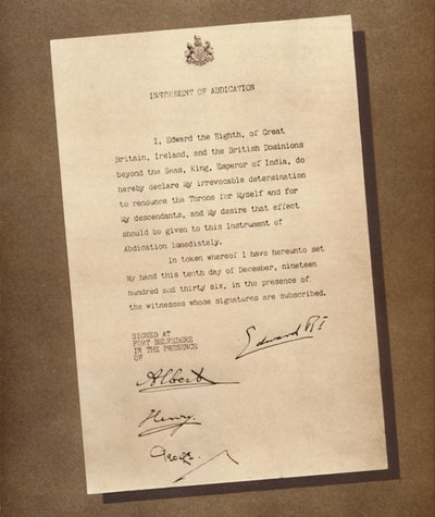 Koniec panowania, 1936 1937 autorstwa Unbekannt