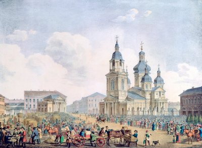 Miasto rosyjskie, XIX w. autorstwa Unbekannt