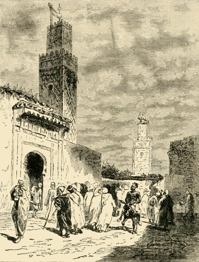 Ulica w Fezie, 1890. autorstwa Unbekannt