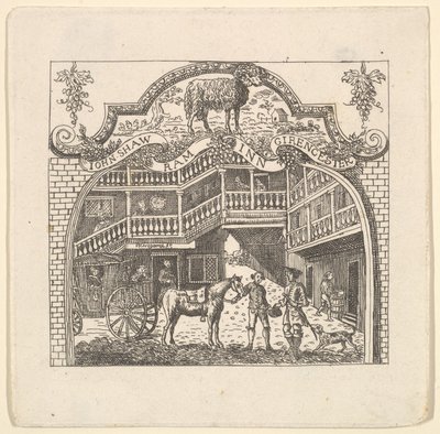 Karta tawerny dla Johna Shawa, 1790. autorstwa Unbekannt