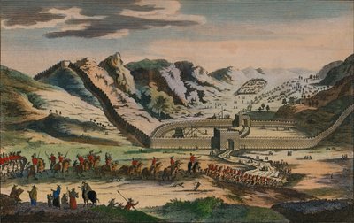 Widok słynnego Wielkiego Muru Chińskiego, 1782 autorstwa Unbekannt