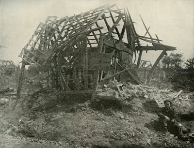 Wieś na froncie zachodnim, 1919. autorstwa Unbekannt