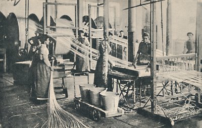 Zakład produkcji stożków woskowych, 1917 autorstwa Unbekannt
