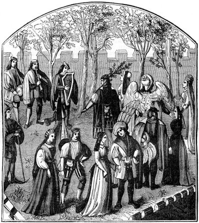 Taniec w ogrodzie, XIII-XV w. 1882-1884 autorstwa Unbekannt