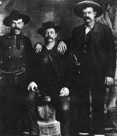 Sporne zdjęcie złodzieja pociągu i wyjętego spod prawa Sama Bassa, c1877-1878 1954 autorstwa Unbekannt