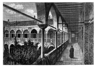 Galeria w pałacu w Konstantynie, Algieria, ok. 1890 autorstwa Unbekannt