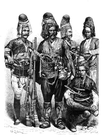 Grupa Zeibeków, Azja Mniejsza, 1895 autorstwa Unbekannt