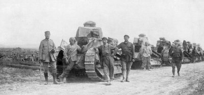 Grupa czołgów lekkich, Soissons, Francja, 1918 autorstwa Unbekannt