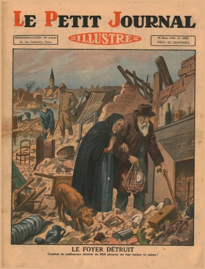 Dom zniszczony, 1930. autorstwa Unbekannt
