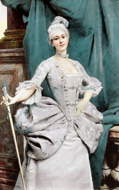 Pani z czasów Ludwika XV, 1889 autorstwa Unbekannt
