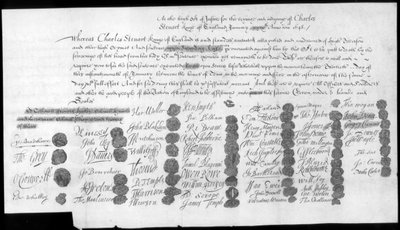 List dotyczący Karola Stuarta, Bonnie Prince Charlie, XVIII wiek autorstwa Unbekannt