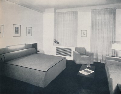 Męska sypialnia zaprojektowana przez Robert Heller Inc., Nowy Jork, 1936 autorstwa Unbekannt