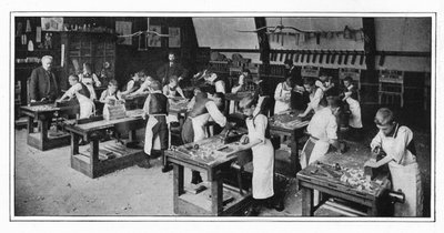 Ośrodek szkolenia manualnego: stolarka, Londyn, ok. 1900 1901 autorstwa Unbekannt