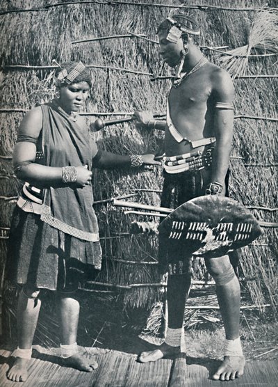 Para kochanków Zulu, 1912 autorstwa Unbekannt