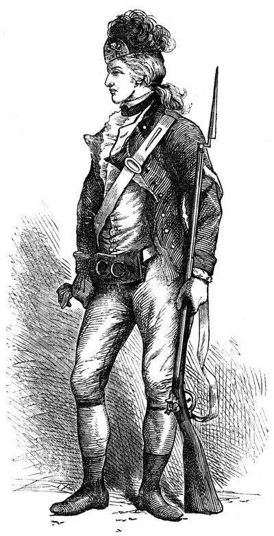 Prawdziwy amerykański strzelec, c1776-1780 c1880 autorstwa Unbekannt