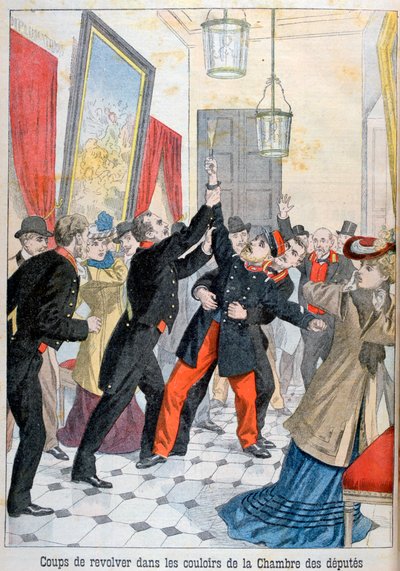 Rewolwer na korytarzach izby poselskiej, Paryż, 1902 autorstwa Unbekannt