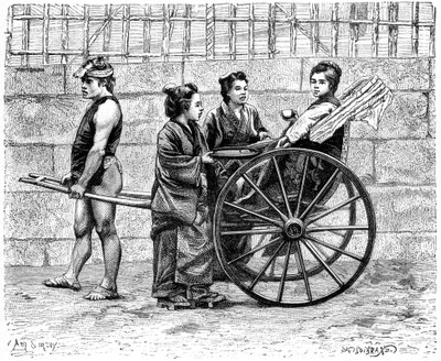 Riksza, Japonia, 1895 autorstwa Unbekannt