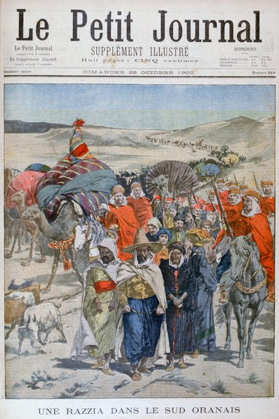Obława w południowym Oranais, Algieria, 1900 autorstwa Unbekannt