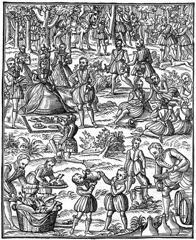 Piknik królewski, 1575, 1910 autorstwa Unbekannt