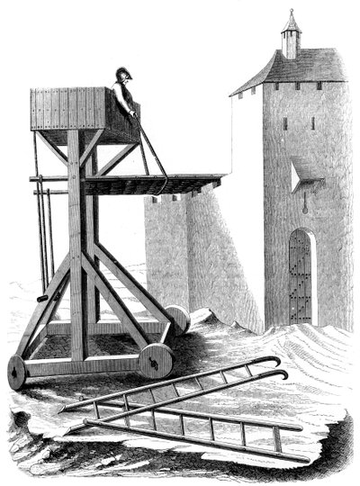 Platforma szturmowa oblężnicza, XV wiek 1849 autorstwa Unbekannt