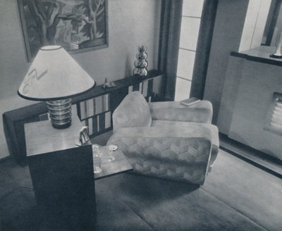Mały pokój zaprojektowany i umeblowany przez Michaela Dawna, Bedford, Anglia, 1935 autorstwa Unbekannt
