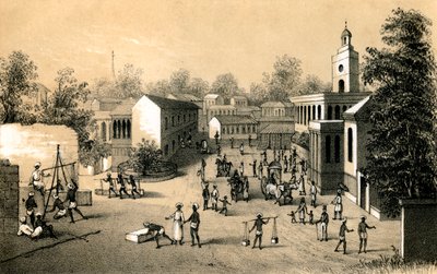Ulica w Bombaju, 1847 autorstwa Unbekannt