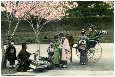 Kupiec uliczny, Japonia, 1904 autorstwa Unbekannt