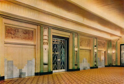 Widok nowej sali balowej w hotelu Claridges według projektu Oswalda P. Milne, 1933 autorstwa Unbekannt
