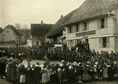 Wieś w Alzacji zajęta przez wojska francuskie, I wojna światowa, ok. 1915, ok. 1920. autorstwa Unbekannt