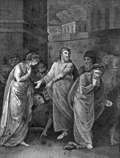 Kobieta oskarżona o cudzołóstwo, 1813 autorstwa Unbekannt