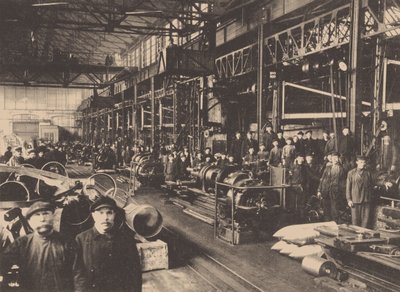 Warsztat fabryki Putiłowa, ok. godz. 1914 autorstwa Unbekannt