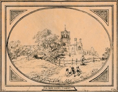 Kościół opactwa, St. Albans, 1782 autorstwa Unbekannt