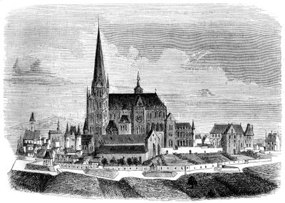 Opactwo Saint-Denis, koniec XVI wieku 1849 autorstwa Unbekannt