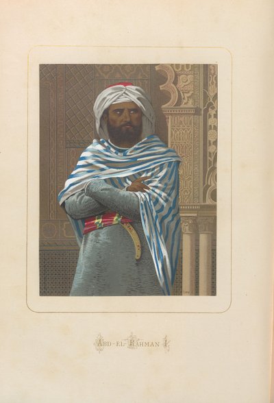Abd al-Rahman I. Od: Znani mężczyźni i kobiety wszechczasów autorstwa Juana Landy, 1875-1877. autorstwa Unbekannt