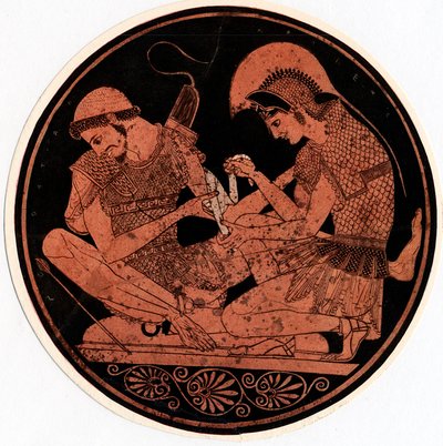 Achilles bandażujący ranę Patroklosa, ok. 1900 autorstwa Unbekannt