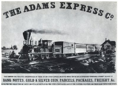 Reklama Adams Express Company, ok. 1860 1954 autorstwa Unbekannt