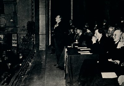 Przemówienie na spotkaniu publicznym w Finsbury Park, 1924, 1945. autorstwa Unbekannt