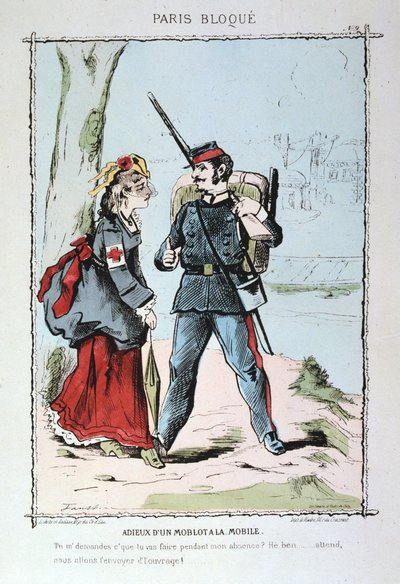 Pożegnanie moblota z Mobile, 1870-1871 autorstwa Unbekannt