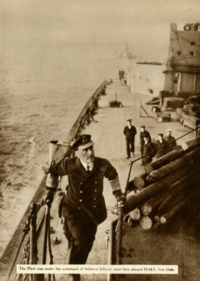 Admirał Jellicoe na pokładzie HMS Iron Duke, 1914, 1935. autorstwa Unbekannt