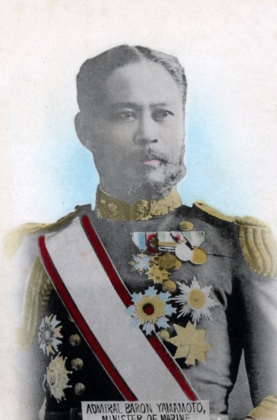 Admirał Yamamoto, japoński minister marynarki wojennej, c1904-1905 autorstwa Unbekannt