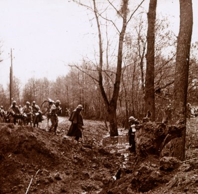 Natarcie na Ailette, północna Francja, c1918 autorstwa Unbekannt