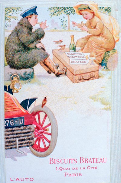 Reklama ciastek Brateau, ok. 1900 autorstwa Unbekannt