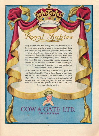 Ogłoszenie Cow & Gate Ltd., 1951 autorstwa Unbekannt