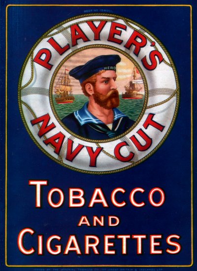 Reklama dla graczy Navy Cut Tobacco and Cigarettes, 1923 autorstwa Unbekannt