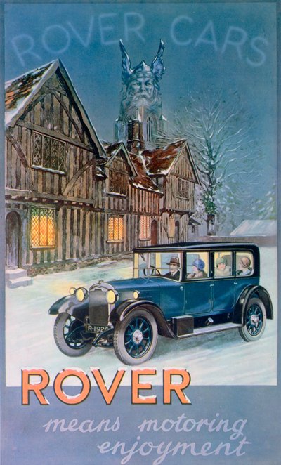 Reklama samochodów Rover, 1927 autorstwa Unbekannt