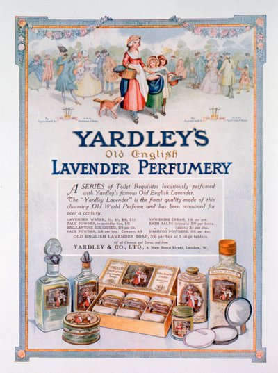 Ogłoszenie perfumerii Yardleys Old English Lavender, 1923 autorstwa Unbekannt