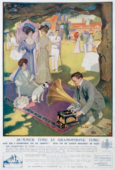 Reklama firmy Gramophone and Typewriter Co, 1907 autorstwa Unbekannt