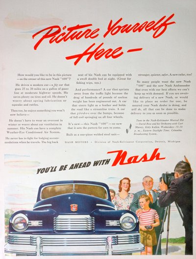 Reklama samochodu Nash 600, 1946 autorstwa Unbekannt